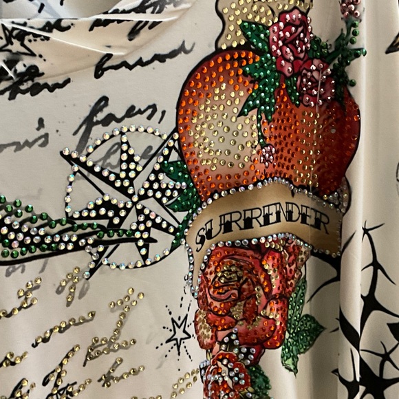 S-Twelve Artistic Long Sleeve Dress with Graphic Patterns - Picture 8 of 8